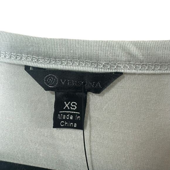 Versona Knit Blouse Light Green XS Long Sleeve Basic Everyday Casual Normcore - Picture 3 of 5